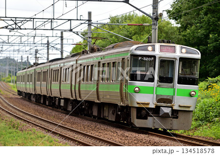 千歳線　島松－北広島　JR北海道　721系　F-5201編成（札幌）　エアポート 134518578