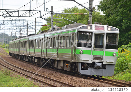千歳線　島松－北広島　JR北海道　721系　F-3222編成（札幌）　エアポート 134518579