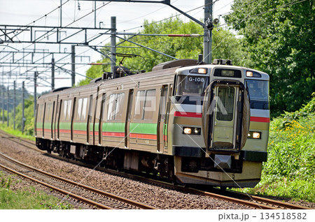 千歳線　島松－北広島　JR北海道　731系　G-108編成（札幌） 134518582