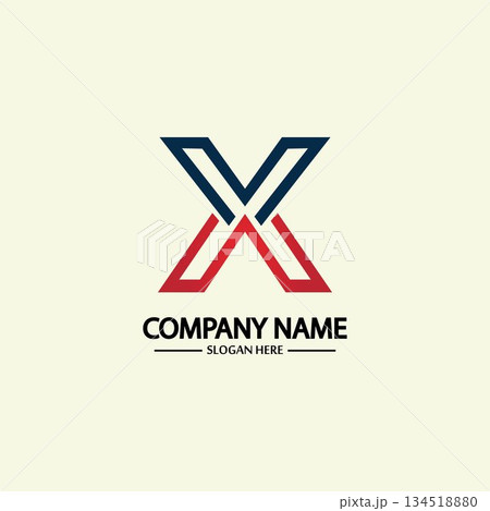 X Letter Logo Template vector icon X Letter Logo Template vector icon 134518880