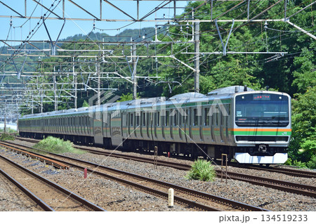 東海道本線　二宮－国府津　JR東日本　E231系1000番台　K-39編成（国府津） 134519233