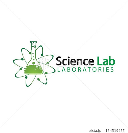 Science Lab logo.Laboratory Tube Logo Template Design Vector, Emblem, Design Concept, Creative Symbol, Icon 134519455