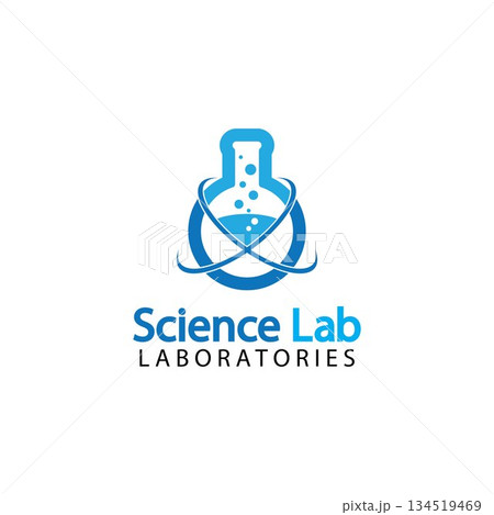 Science Lab logo.Laboratory Tube Logo Template Design Vector, Emblem, Design Concept, Creative Symbol, Icon 134519469