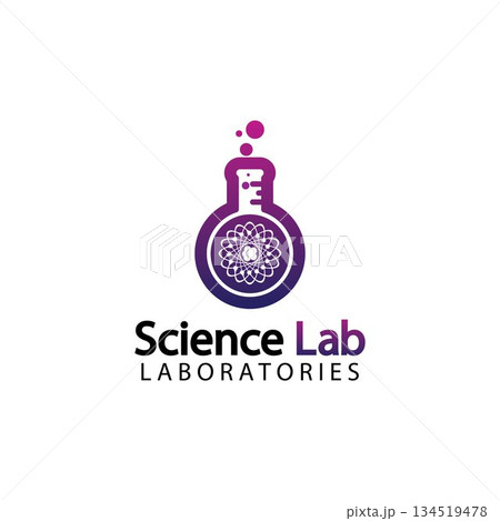 Science Lab logo.Laboratory Tube Logo Template Design Vector, Emblem, Design Concept, Creative Symbol, Icon 134519478