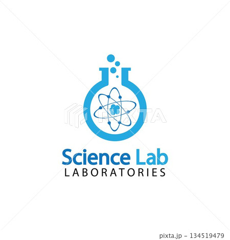 Science Lab logo.Laboratory Tube Logo Template Design Vector, Emblem, Design Concept, Creative Symbol, Icon 134519479