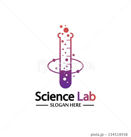 Science Lab logo.Laboratory Tube Logo Template Design Vector, Emblem, Design Concept, Creative Symbol, Icon 134519556