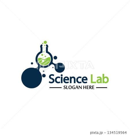 Science Lab logo.Laboratory Tube Logo Template Design Vector, Emblem, Design Concept, Creative Symbol, Icon 134519564