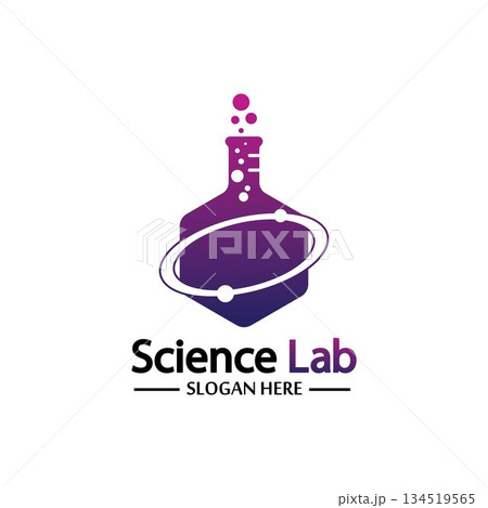 Science Lab logo.Laboratory Tube Logo Template Design Vector, Emblem, Design Concept, Creative Symbol, Icon 134519565