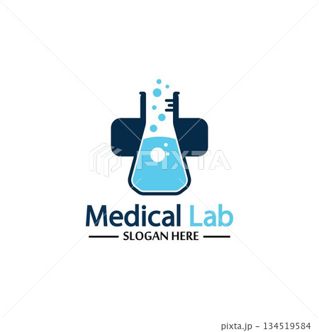 Medical Lab Logo Template Design Vector, Emblem, Design Concept, Creative Symbol, Icon 134519584