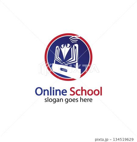 Online Education logo design template. Online course logo design. Online Learning logo Online Education logo design template. Online course logo design. Online Learning logo 134519629