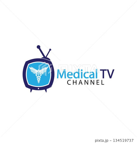 Television medical logo icon vector design template, Design Concept, Creative Symbol, Icon Television medical logo icon vector design template, Design Concept, Creative Symbol, Icon 134519737