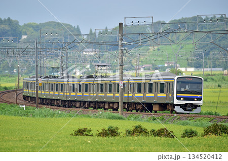 総武本線 佐倉-物井 JR東日本 209系 C617編成(幕張) 総武本線 佐倉-物井 JR東日本 209系 C617編成(幕張) 134520412