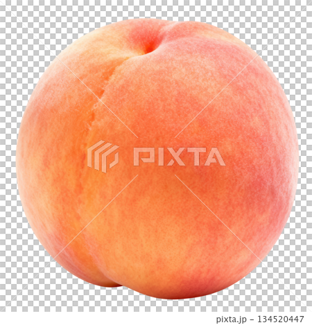 Delicious fresh ripe peach fruit. sweet juicy and healthy food 134520447
