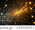 光の粒子が漂う幻想的な抽象デジタル背景 134520553