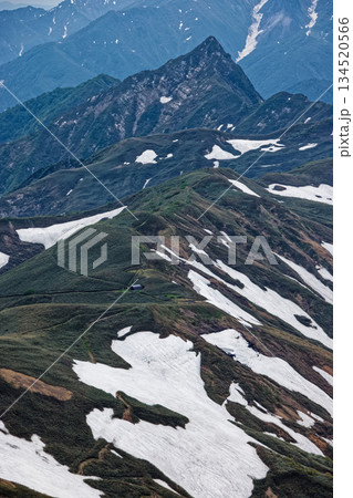 谷川連峰・武能岳から見る蓬峠と大源太山 谷川連峰・武能岳から見る蓬峠と大源太山 134520566