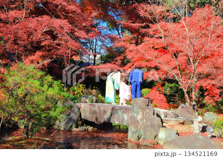 【京都府】紅葉の長岡天満宮の錦景園（弁天池） 134521169