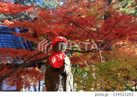 A buddhist jizo statue at the Chusonji temple at Hiraizumi town in Iwate prefecture in Tohoku Japan A buddhist jizo statue at the Chusonji temple at Hiraizumi town in Iwate prefecture in Tohoku Japan 134521201