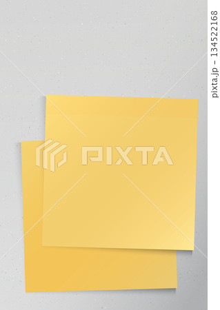 Both of blank syicky notes paper square shape superimposed stick on cement wall texture vertical background graphic illustration. Both of blank syicky notes paper square shape superimposed stick on cement wall texture vertical background graphic illustration. 134522168