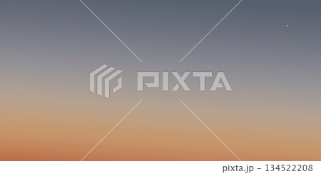 Abstract sky at sunset background with north star graphic illustration. Abstract sky at sunset background with north star graphic illustration. 134522208