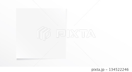 White scrap paper square shape stick on white...のイラスト素材 [134522246] - PIXTA