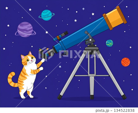 ネコ 星空 ネコ 星空 134522838