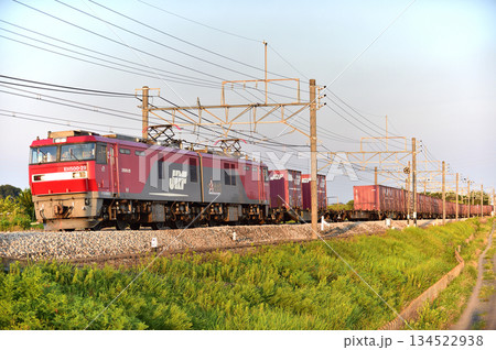高崎線　岡部－本庄　JR貨物　EH500-29（仙台）　安中貨物 134522938