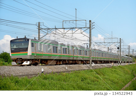 高崎線　岡部－本庄　JR東日本　E233系3000番台　U625編成（小山） 134522943