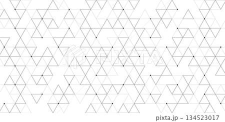 Abstract vector background with a seamless geometric pattern of simple triangle shapes. Stylish vector texture 134523017