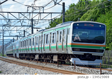 高崎線 本庄-岡部 JR東日本 E231系1000番台 U527編成(小山) 高崎線 本庄-岡部 JR東日本 E231系1000番台 U527編成(小山) 134523069