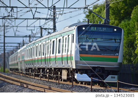 高崎線 本庄-岡部 JR東日本 E233系3000番台 U627編成(小山) 高崎線 本庄-岡部 JR東日本 E233系3000番台 U627編成(小山) 134523085