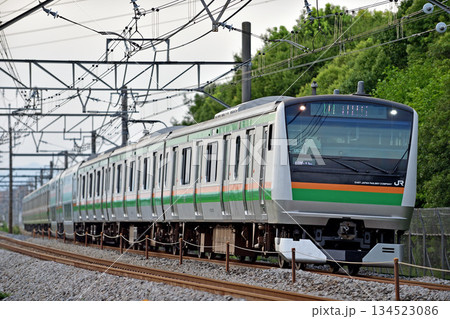 高崎線 本庄-岡部 JR東日本 E233系3000番台 U632編成(小山) 高崎線 本庄-岡部 JR東日本 E233系3000番台 U632編成(小山) 134523086