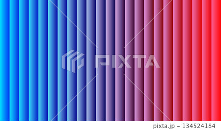 Abstract vertical stripes transition from blue through violet to bright red. Abstract vertical stripes transition from blue through violet to bright red. 134524184
