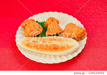 野菜天と笹かま 野菜天と笹かま 134524443