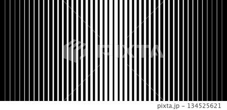 Striped halftone gradation texture. Gradient Transition Lattice. Fading vertical line background pattern. Black parallel lines backdrop. Geometric optical illusion effect. Vector Illustration. Not AI Striped halftone gradation texture. Gradient Transition Lattice. Fading vertical line background pattern. Black parallel lines backdrop. Geometric optical illusion effect. Vector Illustration. Not AI 134525621