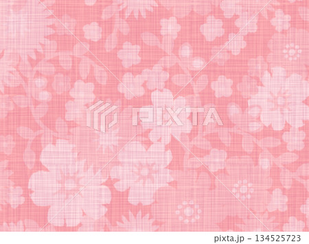 和柄＿花の着物生地＿テクスチャ_02 134525723