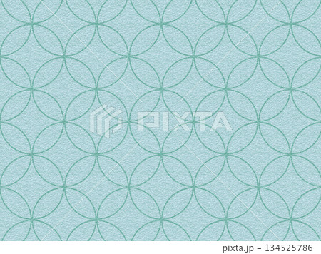 和柄＿七宝＿和紙の背景素材_01 134525786