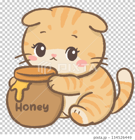 Cozy Honey Cat Clipart Cute Scottish Fold Kitten with Honey Jar Autumn Honeycomb Sweet Treat Illustration Kawaii Orange Cat for Stickers Planner Scrapbooking Crafts Cozy Honey Cat Clipart Cute Scottish Fold Kitten with Honey Jar Autumn Honeycomb Sweet Treat Illustration Kawaii Orange Cat for Stickers Planner Scrapbooking Crafts 134526449