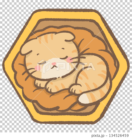 Honeycomb Cozy Cat Sleeping in Sweet Golden Hive Bed Cute Kawaii Winter Bees and Honey Theme Cozy Aesthetic Illustration Clipart Honeycomb Cozy Cat Sleeping in Sweet Golden Hive Bed Cute Kawaii Winter Bees and Honey Theme Cozy Aesthetic Illustration Clipart 134526459
