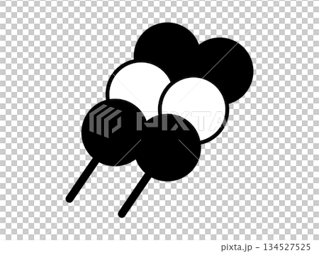 Monotone dumpling icon 134527525