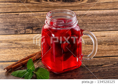 Sweet juicy cold strawberry lemonade Sweet juicy cold strawberry lemonade 134528125