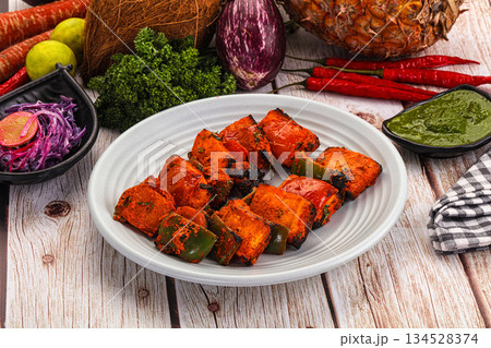 Indian cuisine - spicy chili paneer Indian cuisine - spicy chili paneer 134528374