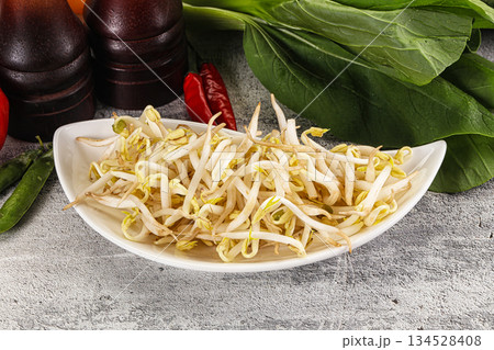 Soya bean sprouts in the bowl Soya bean sprouts in the bowl 134528408