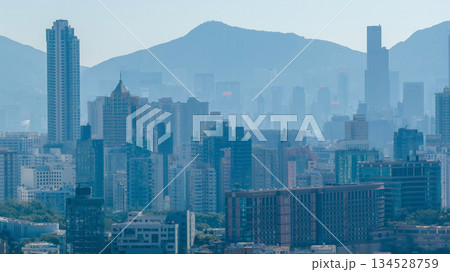 Dec 17 2025 Hong Kong Air Pollution Urban Smog Cityscape 134528759