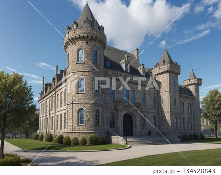 ヨーロッパ風の建築 134528843