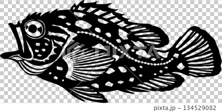 カッティング用イラスト　カサゴ 134529082
