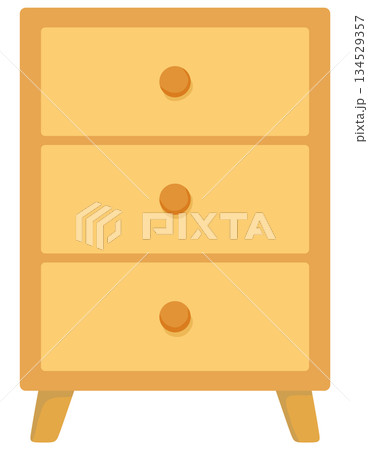 シンプルなキャビネットのイラスト ベクター素材 シンプルなキャビネットのイラスト ベクター素材 134529357