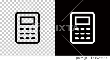 Icon representing a calculator and estimate Icon representing a calculator and estimate 134529853