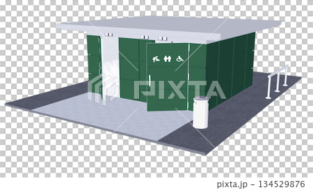 公共廁所外觀示意圖 134529876