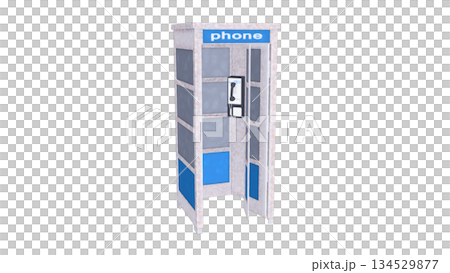 電話ボックスのイラスト 電話ボックスのイラスト 134529877