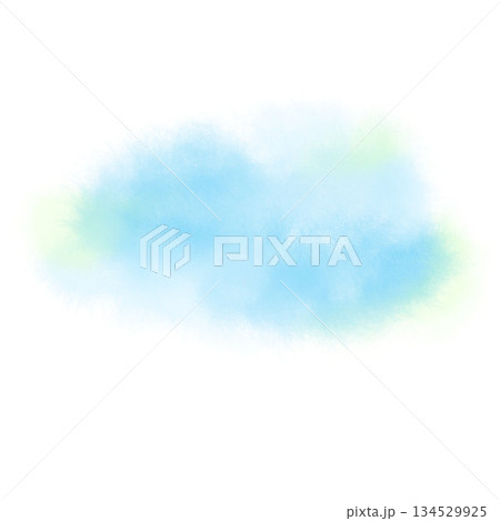 青の水彩風のタイトル背景 134529925